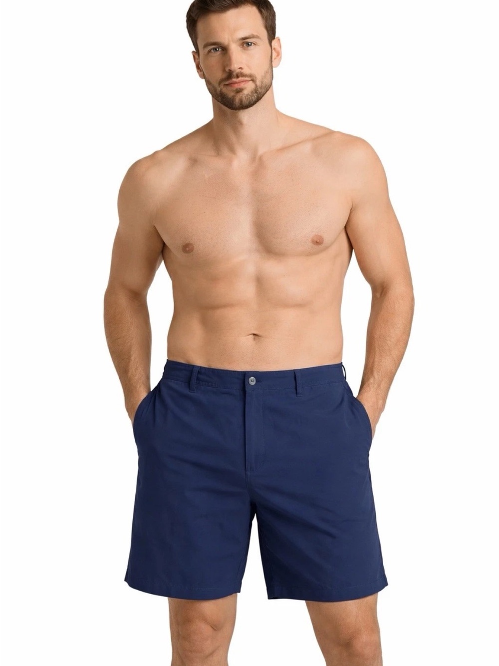 Polo Ralph Lauren Men's 9.5-Inch Beachwear Swim Trunks Navy Size 42 Quick Dry